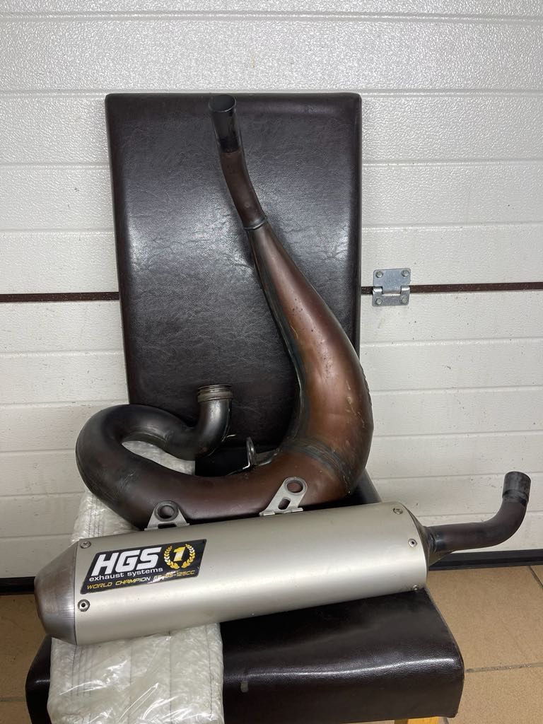 HGS 2-stroke full exhaust system with muffler filling